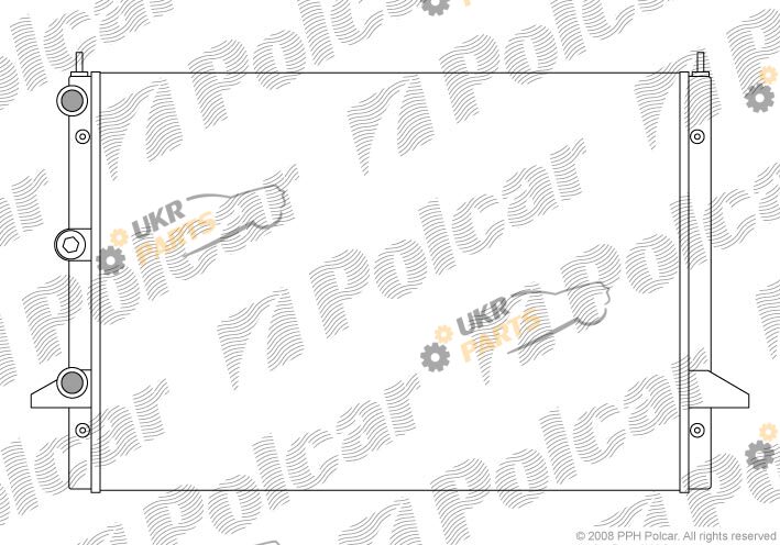 Радиатор охлаждения двигателя Polcar 324008A2