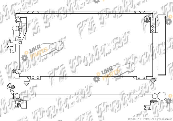 Радиатор кондиционера Polcar 5245K8C1