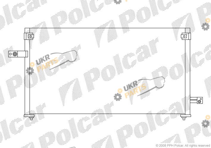 Радиатор кондиционера Polcar 7240K8C3