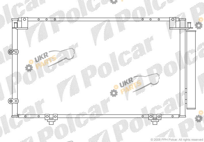 Радиатор кондиционера Polcar 8137K8C1