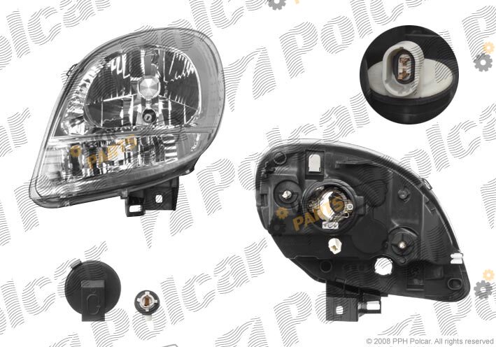Основная фара Polcar 606110-E