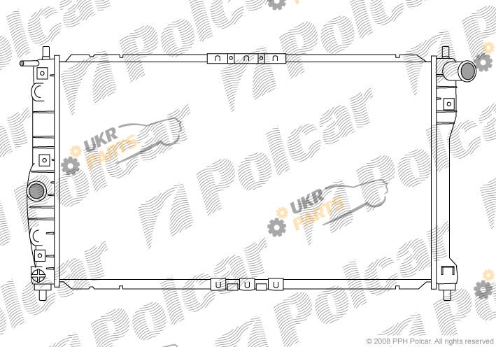 Радиатор охлаждения двигателя Polcar 292308A1