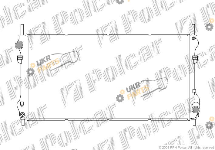 Радиатор охлаждения двигателя Polcar 324708-3
