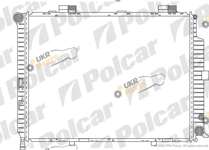 Радиатор охлаждения двигателя Polcar 501508-7