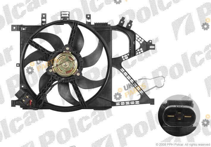 Вентилятор охлаждения двигателя Polcar 555623W4
