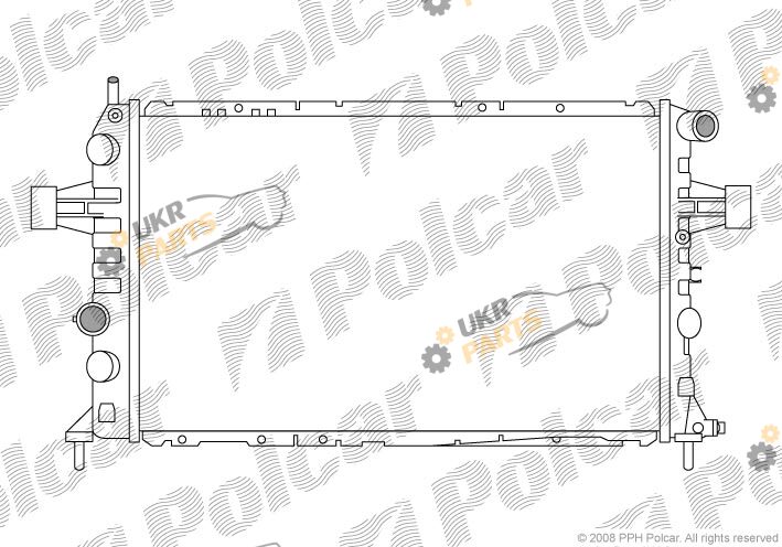 Радиатор охлаждения двигателя Polcar 556008-2