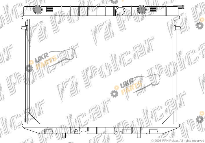 Радиатор охлаждения двигателя Polcar 558008-1