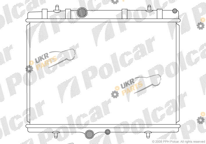 Радиатор охлаждения двигателя Polcar 571008-3
