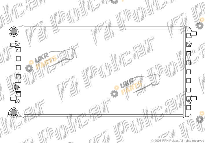 Радиатор охлаждения двигателя Polcar 950108-1