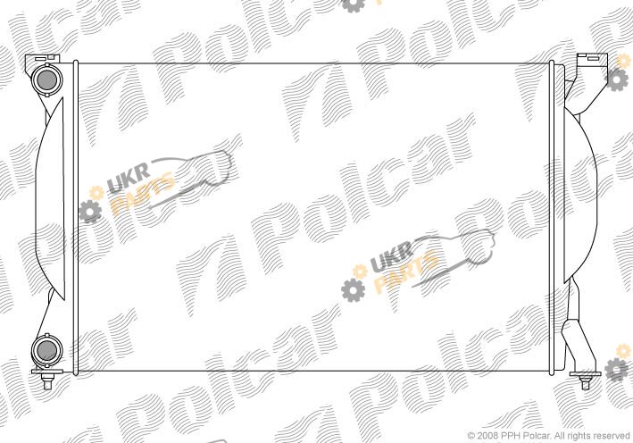 Радиатор охлаждения двигателя Polcar 133408-1
