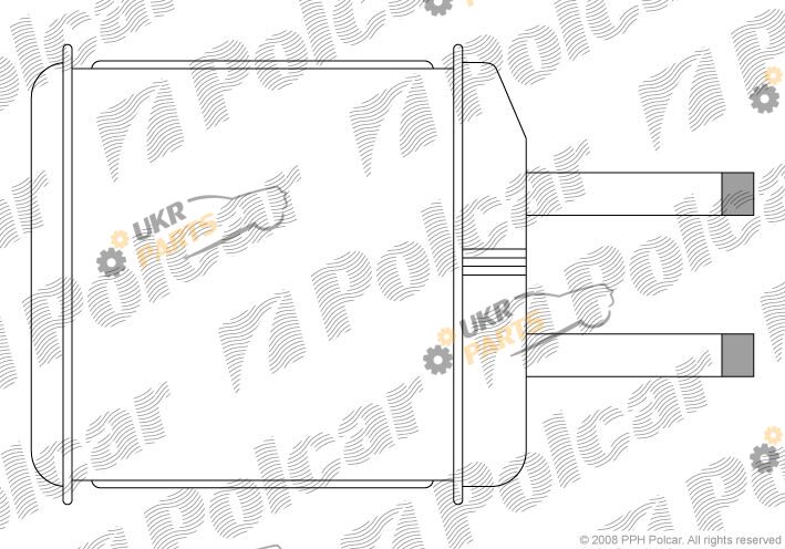 Радиатор печки Polcar 2902N8-1