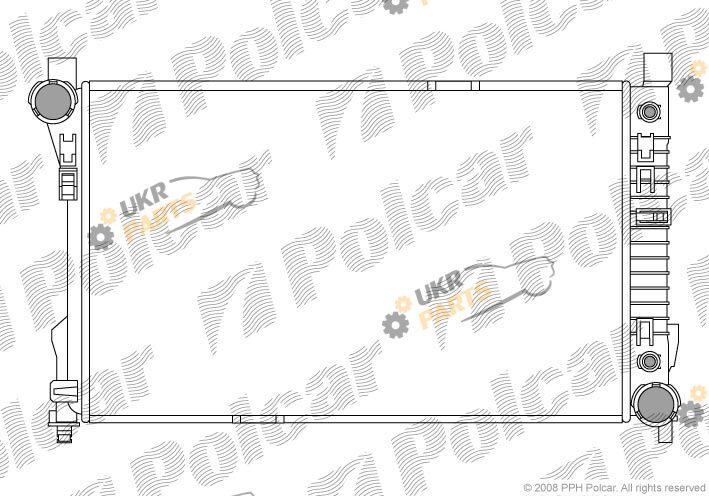 Радиатор охлаждения двигателя Polcar 500308-2