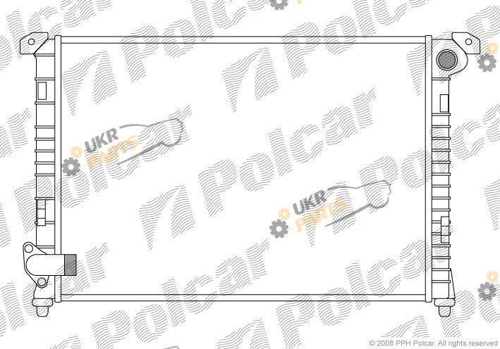 Радиатор охлаждения двигателя Polcar 510108-1
