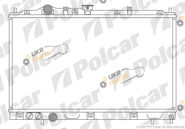 Радиатор охлаждения двигателя Polcar 523108-1