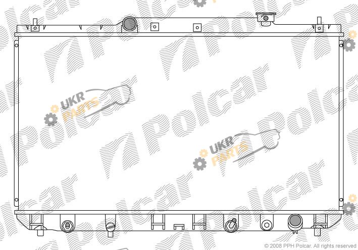 Радиатор охлаждения двигателя Polcar 813508-2