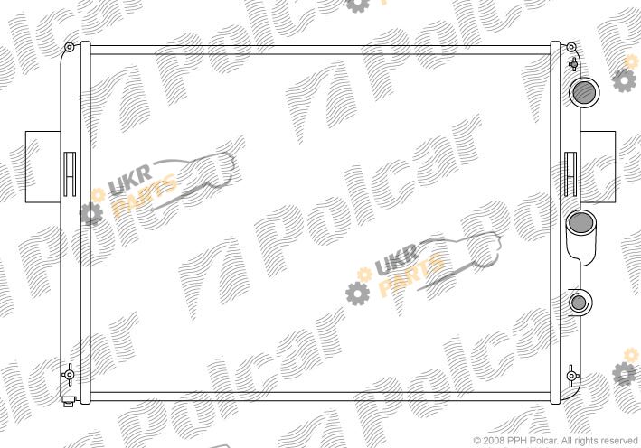 Радиатор охлаждения двигателя Polcar 305008-4