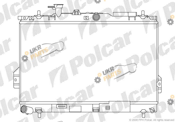 Радиатор охлаждения двигателя Polcar 403508-X