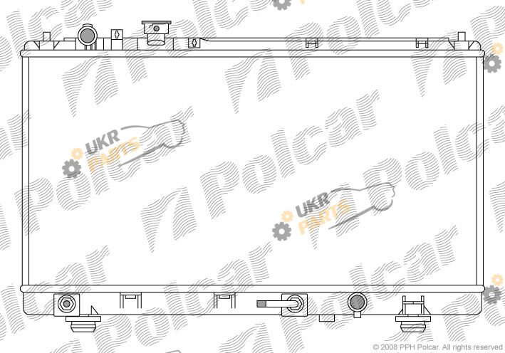 Радиатор охлаждения двигателя Polcar 455508-1