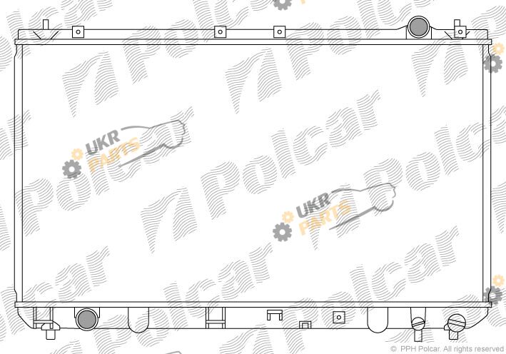 Радиатор охлаждения двигателя Polcar 813508-3