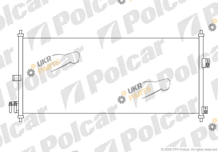 Радиатор кондиционера Polcar 2733K8C1