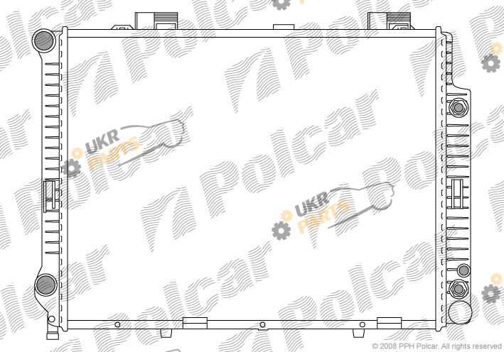 Радиатор охлаждения двигателя Polcar 501508