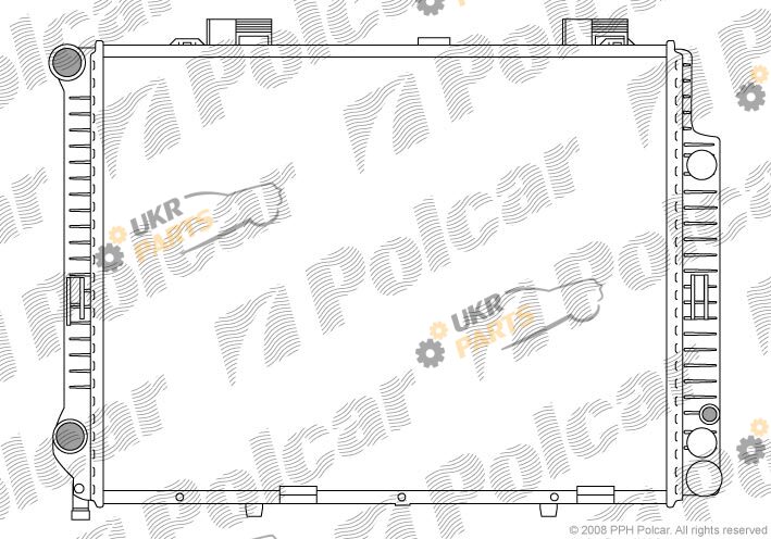 Радиатор охлаждения двигателя Polcar 502108-2