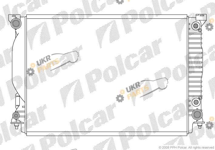 Радиатор охлаждения двигателя Polcar 133408-4