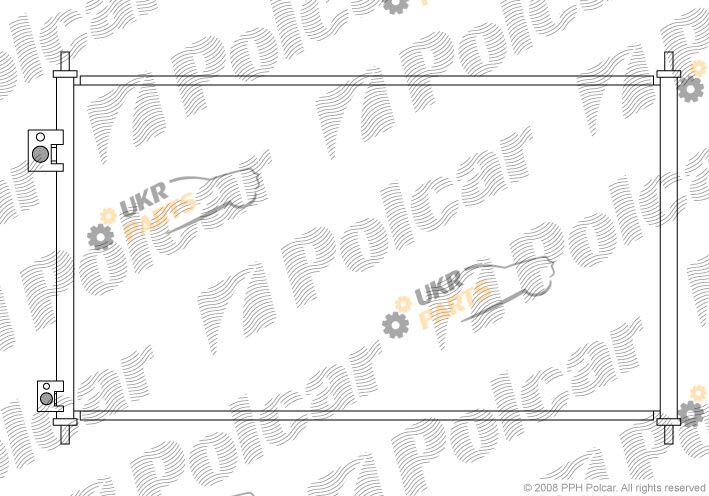 Радиатор кондиционера Polcar 3825K8C1S