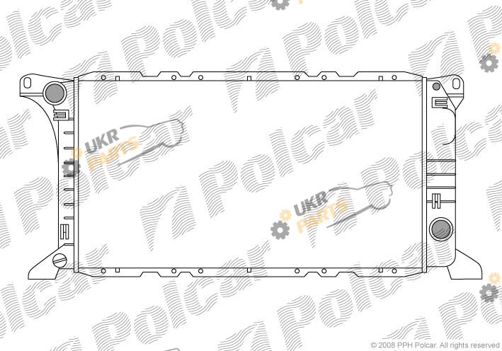 Радиатор охлаждения двигателя Polcar 324408-0
