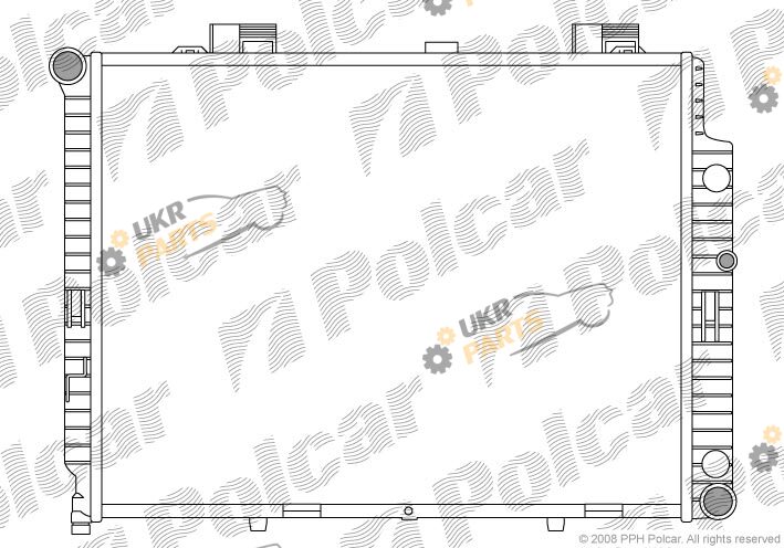 Радиатор охлаждения двигателя Polcar 502108-4