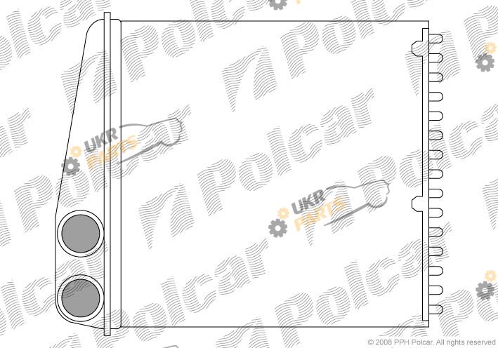 Радиатор печки Polcar 2707N8-2