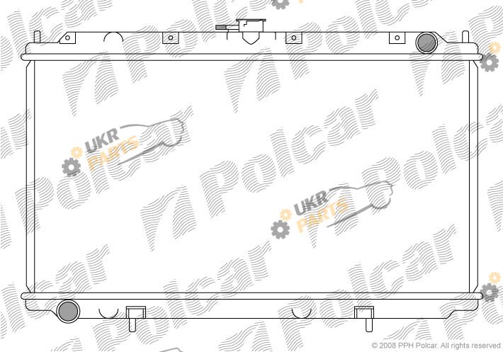 Радиатор охлаждения двигателя Polcar 273208-2