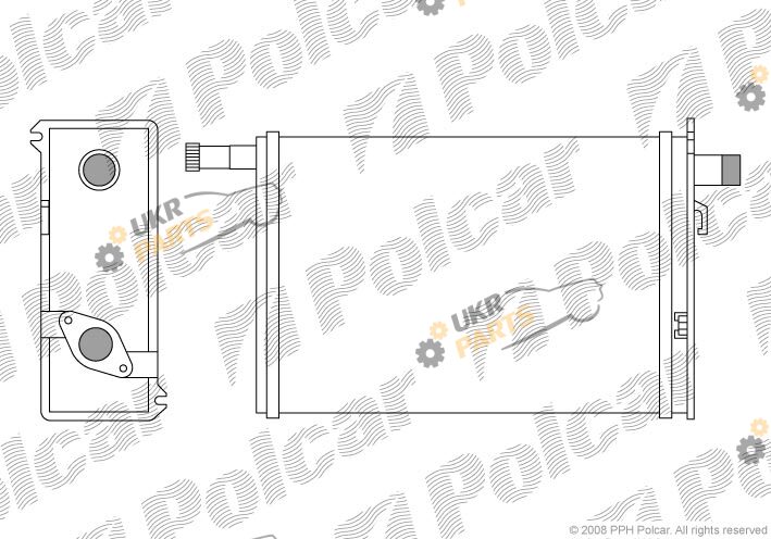 Радиатор печки Polcar 6022N8-1