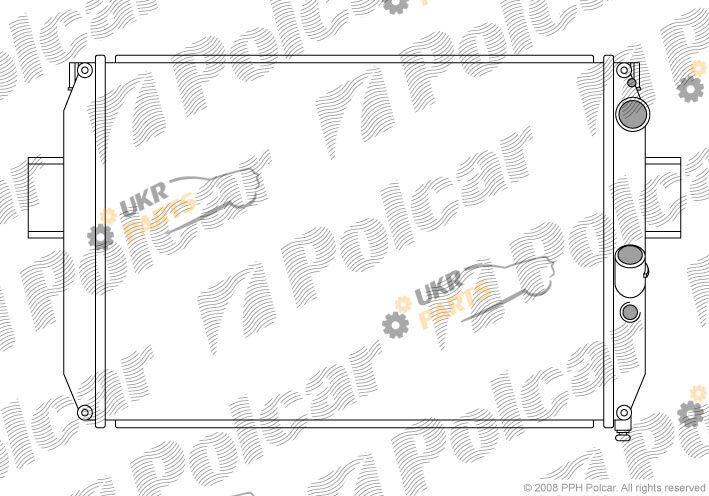 Радиатор охлаждения двигателя Polcar 305008-6