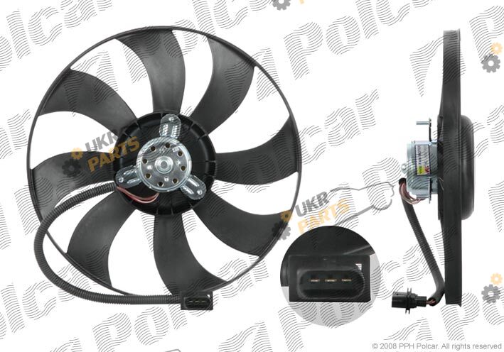 Вентилятор охлаждения двигателя Polcar 952523U1