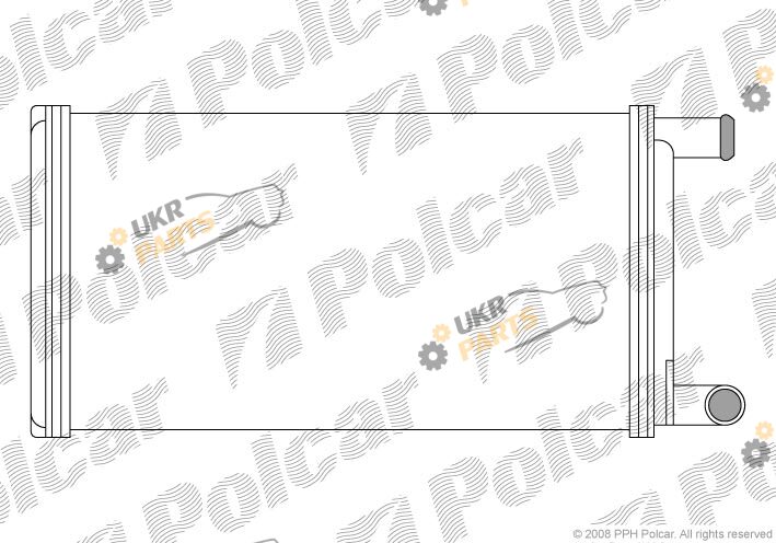 Радиатор печки Polcar 5061N8-2