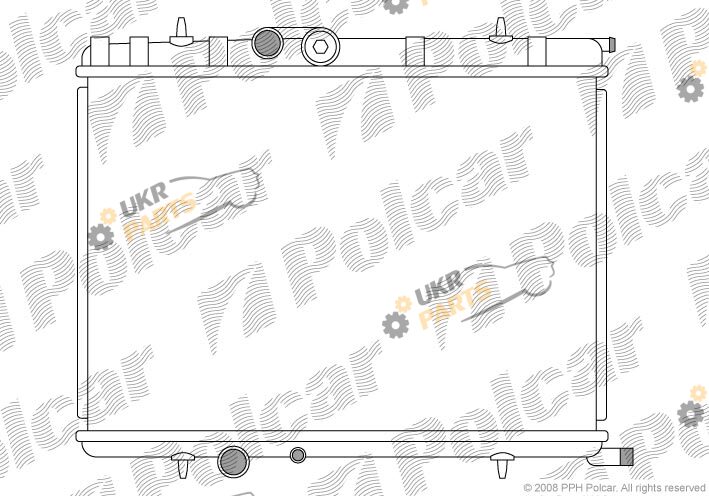 Радиатор охлаждения двигателя Polcar 571008-5