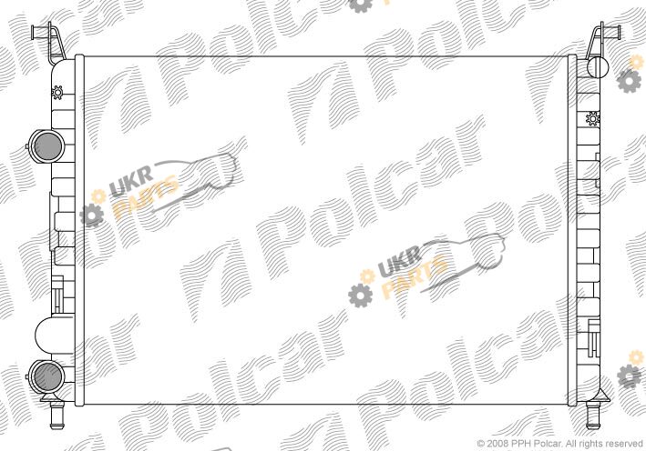 Радиатор охлаждения двигателя Polcar 300608B2
