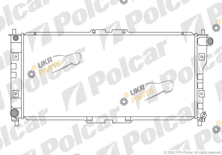 Радиатор охлаждения двигателя Polcar 451608-7