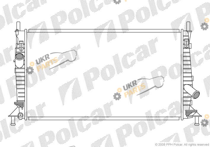 Радиатор охлаждения двигателя Polcar 320208-1