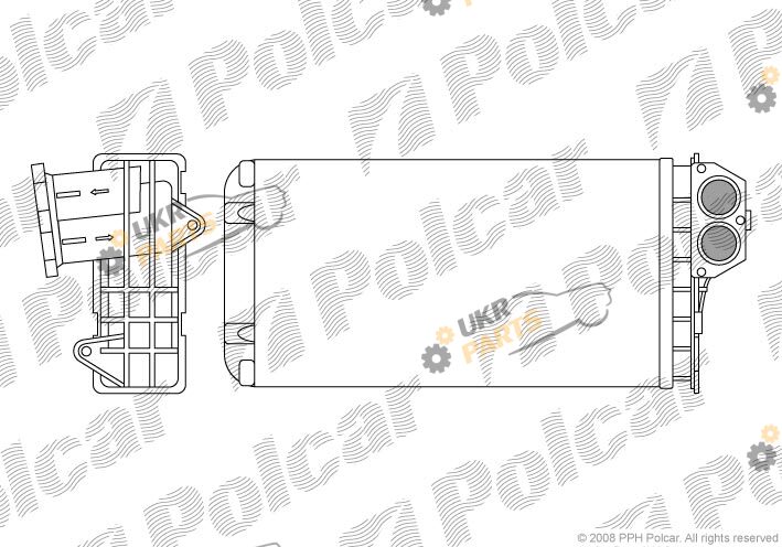 Радиатор печки Polcar 5723N8-1