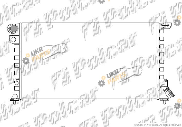Радиатор охлаждения двигателя Polcar 235008-A