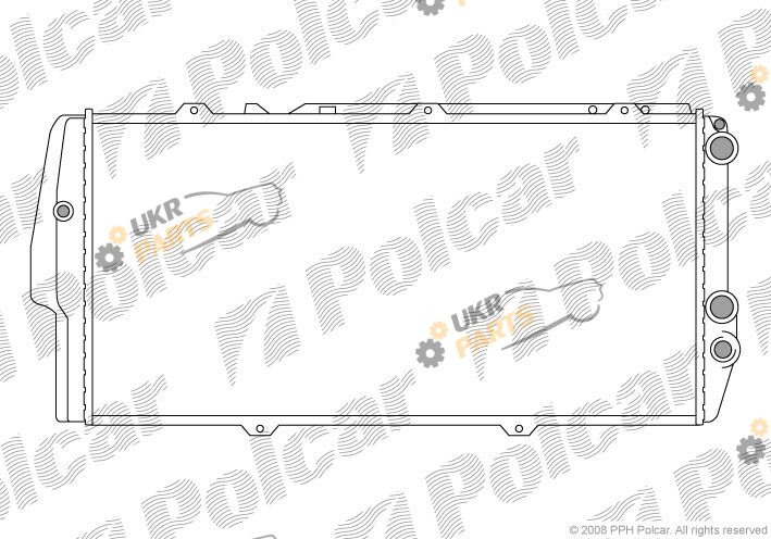 Радиатор охлаждения двигателя Polcar 131508A3