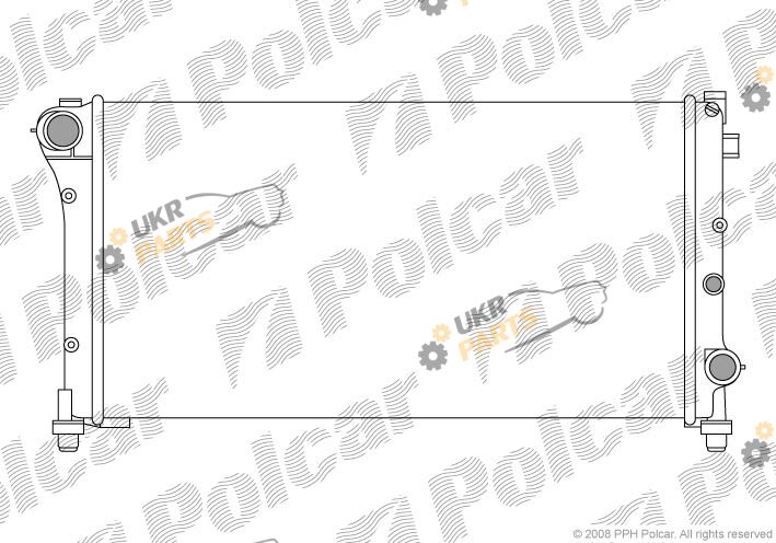 Радиатор охлаждения двигателя Polcar 300308-2