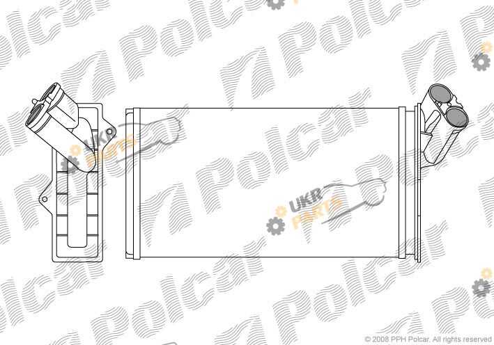 Радиатор печки Polcar 5786N8-1