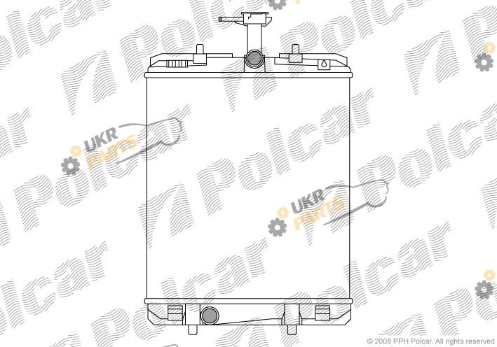 Радиатор охлаждения двигателя Polcar 2301083X