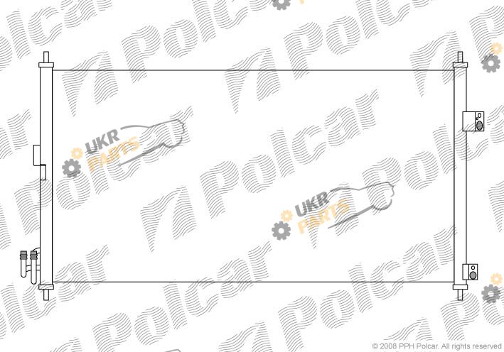 Радиатор кондиционера Polcar 2746K8C1