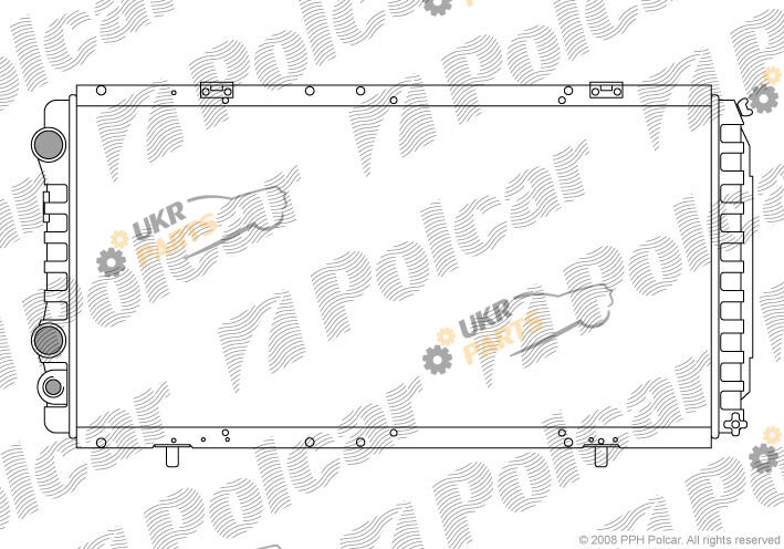 Радиатор охлаждения двигателя Polcar 570208A2