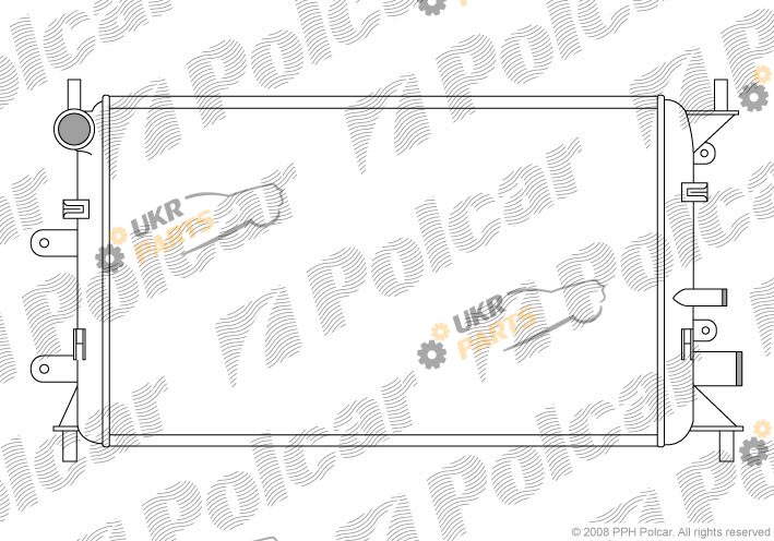 Радиатор охлаждения двигателя Polcar 320608A1