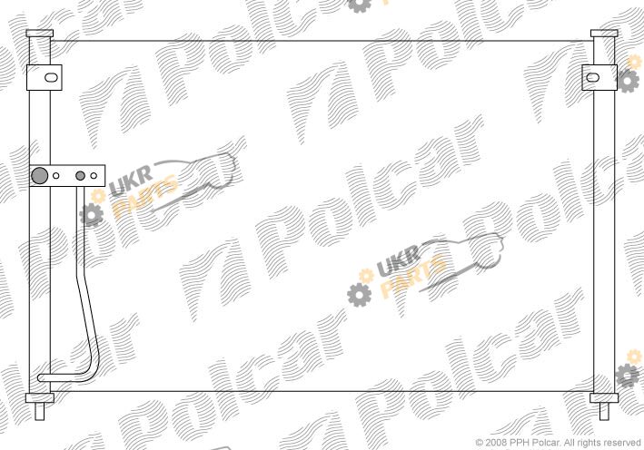 Радиатор кондиционера Polcar 4517K8C2